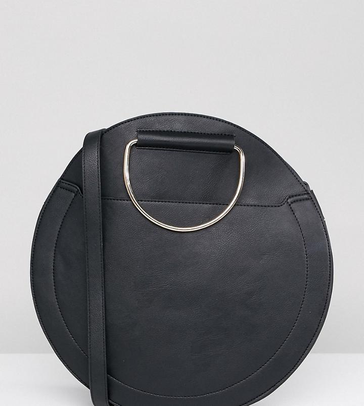 Accessorize Large Black Circular Bag - Black