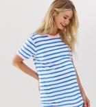 Asos Design Maternity Nursing Stripe T-shirt With Contrast Binding - Multi