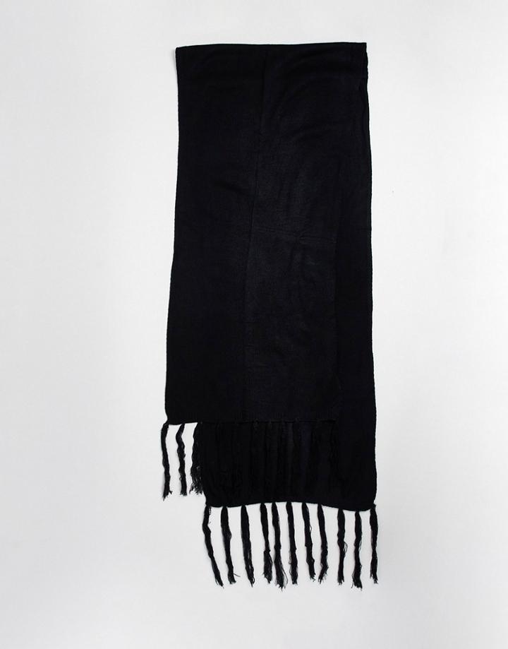 Svnx Tassle Scarf In Black