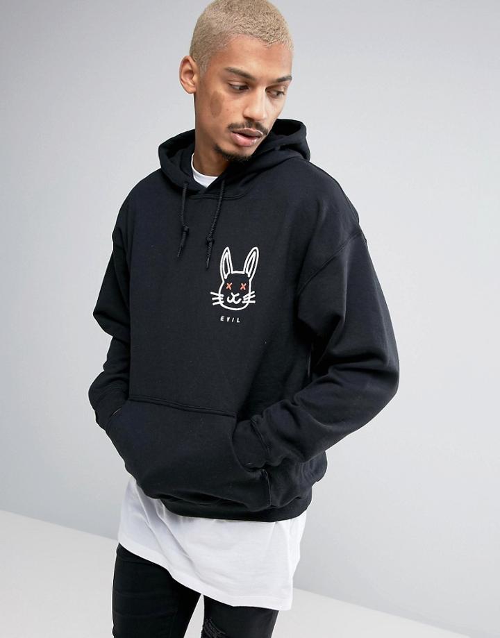 New Love Club Evil Bunny Hoodie - Black