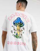 New Love Club Magic Moments Backprint Oversized T-shirt In White