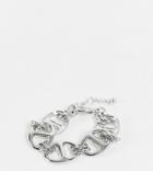 Designb London Exclusive Oval Chain Bracelet In Silver