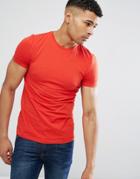 Asos Muscle Fit Crew Neck T-shirt - Pink