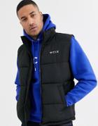 Nicce Puffer Vest In Black