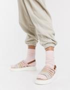 Fiorelli Silvia Suede Slingback Chunky Sandals In Beige Multi-neutral