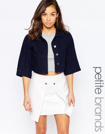 Waven Petite Tak Boxy Jacket - Blue