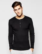 Levi's Henley Long Sleeve T-shirt - Black