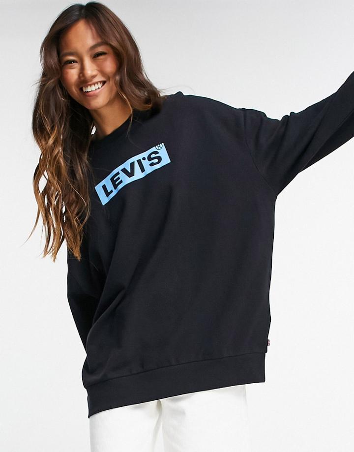 Levi's Prism Crew Neck Sweatshirt In Black
