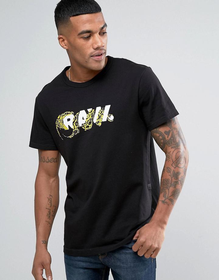 G-star Acrobo Raw Snake Logo T-shirt - Black