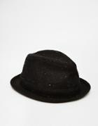 Goorin Rebel Flip Up Fedora Hat - Black