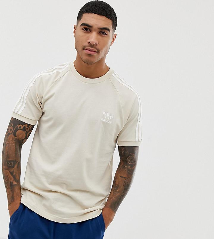 Adidas Originals Three Stripes T-shirt - White