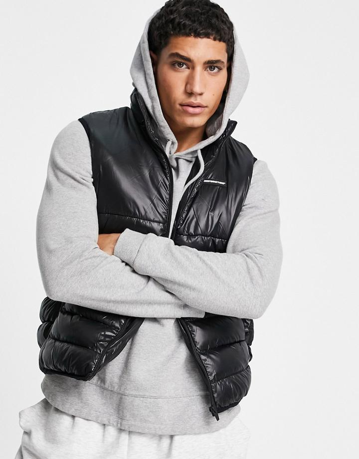 Good For Nothing Puffer Vest In Black