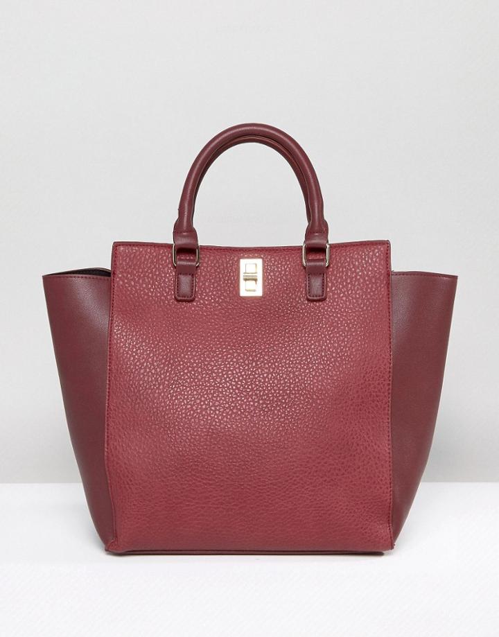 Pieces Winged Tote Bag - Purple