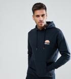 Ellesse Lounge Hoodie With Small Logo In Black - Black