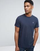 Psycho Bunny Crew Neck Marl T-shirt - Navy
