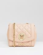 Love Moschino Quilted Buckle Cross Bag - Pink