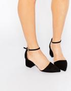 New Look Pointed Toe Block Heel - Black