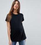 Asos Maternity Ultimate T-shirt With Crew Neck - Black