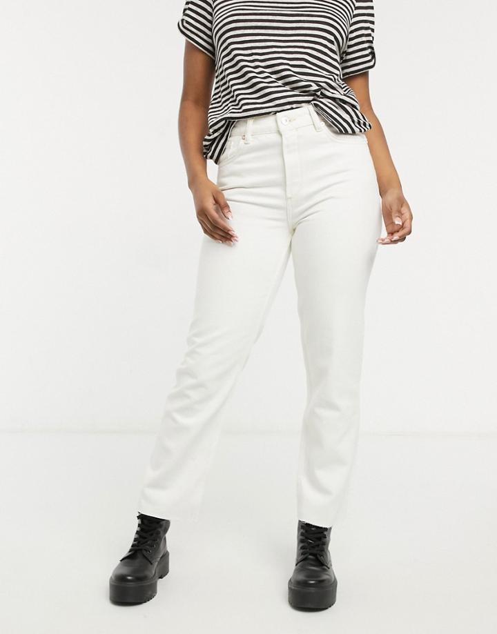 Allsaints Straight Leg Jeans In White