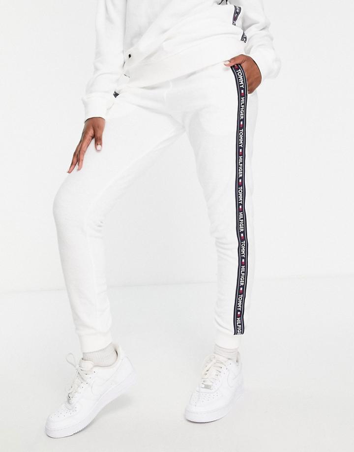 Tommy Hilfiger Authentic Towelling Logo Sweatpants In White
