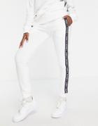 Tommy Hilfiger Authentic Towelling Logo Sweatpants In White