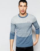 Firetrap Stripe Knitted Sweater - Blue