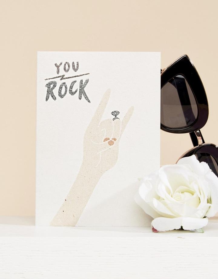Ohh Deer Rock You Wedding Engagement Card - Multi