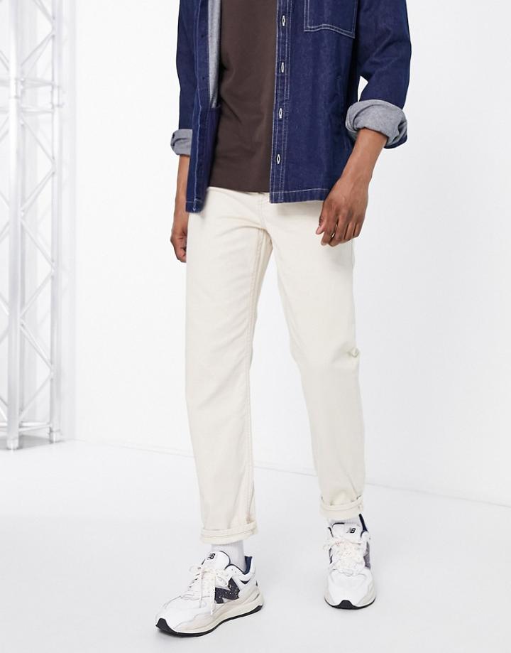 Topman Relaxed Jeans In Stone-neutral