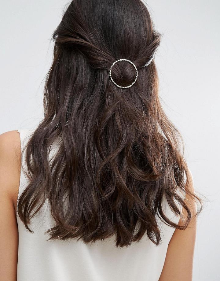 Pieces Hinan Circle Hairclip - Gold