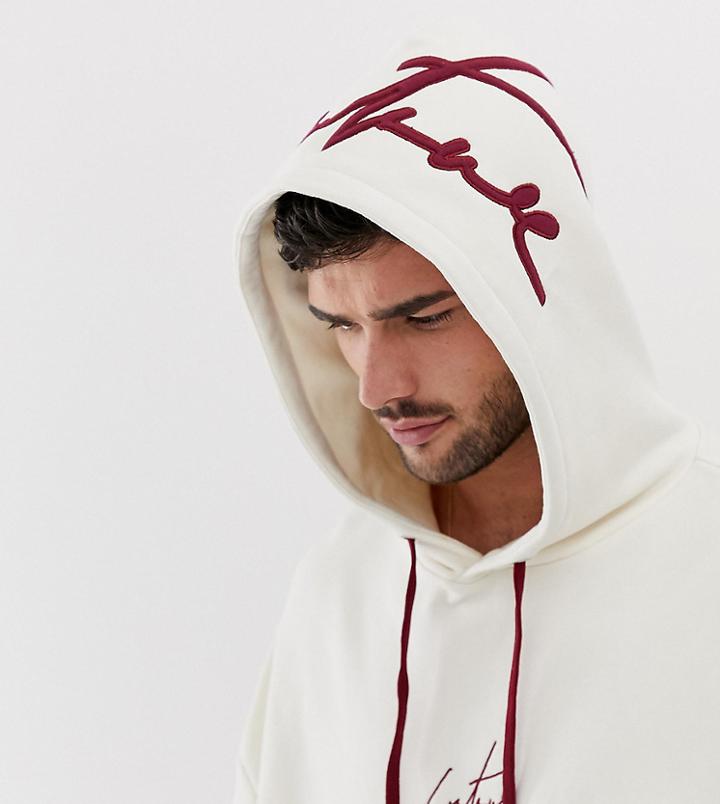 The Couture Club Hoodie With Hood Logo In Cream Exclusive To Asos - Cream