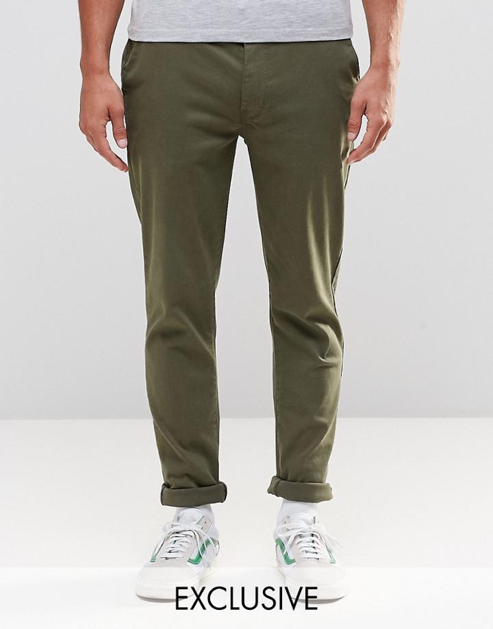 Brooklyn Supply Co Skinny Chinos In Navy - Navy