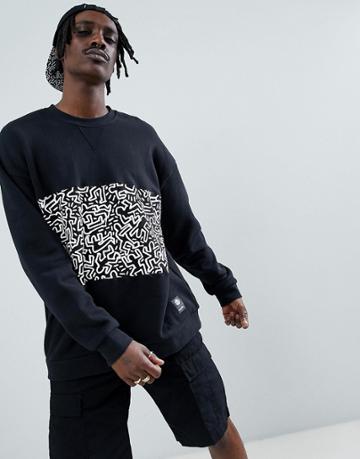 Element X Keith Haring Sweat In Black - Black