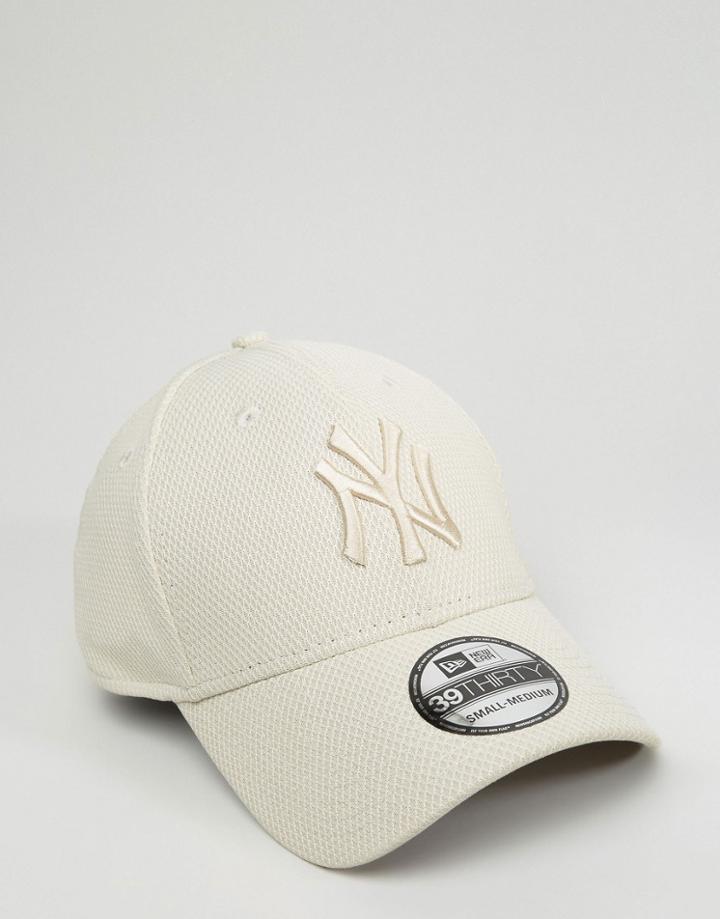 New Era 39thirty Cap Fitted Ny Yankees Diamond Era - Beige