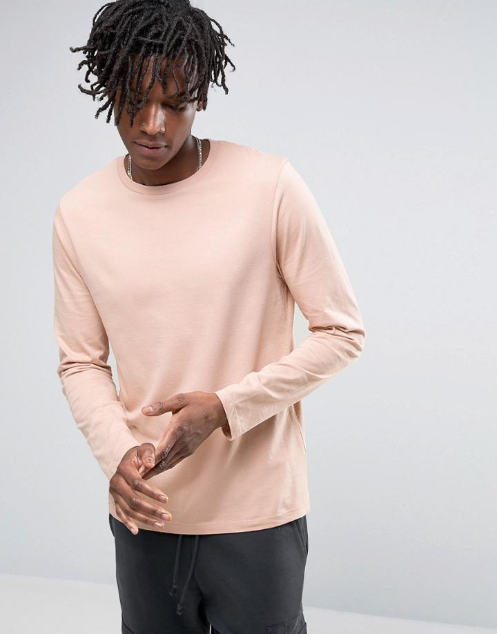 Asos Long Sleeve T-shirt - Pink