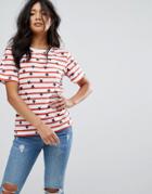 Warehouse Striped Star Print T-shirt - Multi