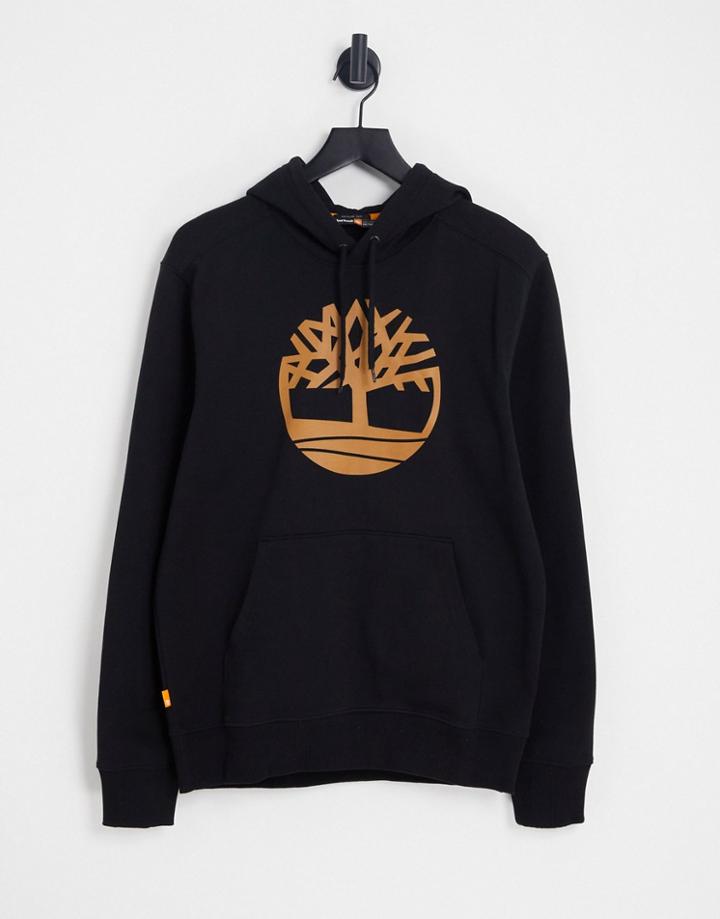 Timberland Core Tree Logo Hoodie In Black