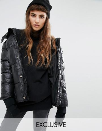 Puffa Oversized Padded Jacket - Black