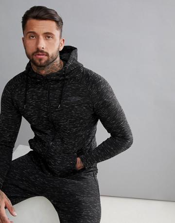 Muscle Monkey Muscle Hoodie In Gray Spacedye - Gray