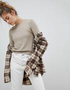 Pull & Bear Lightweight Knit Top - Blue