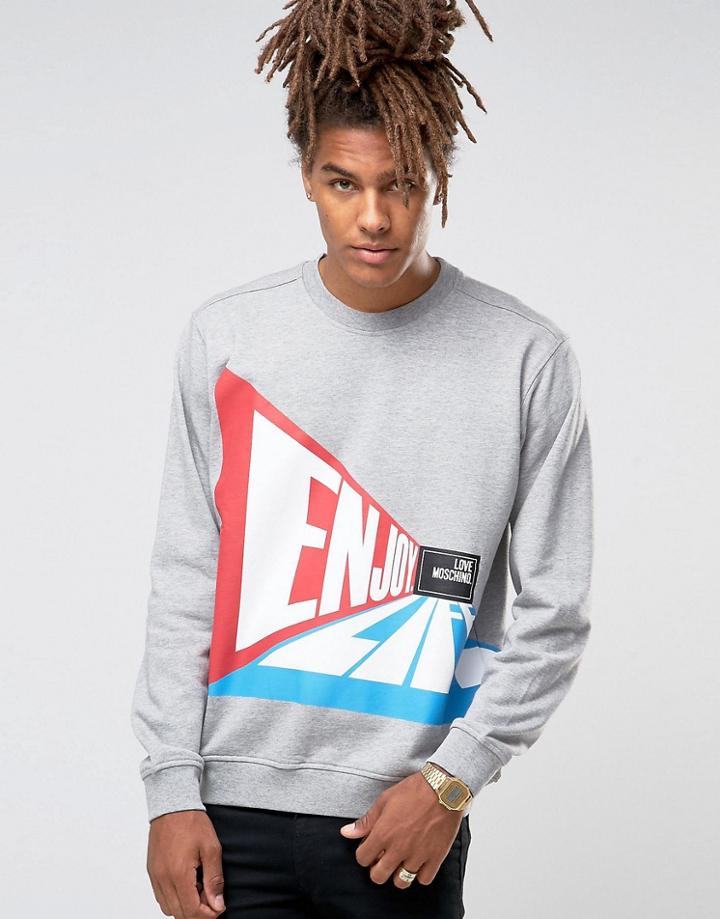 Love Moschino Enjoy Sweater - Gray