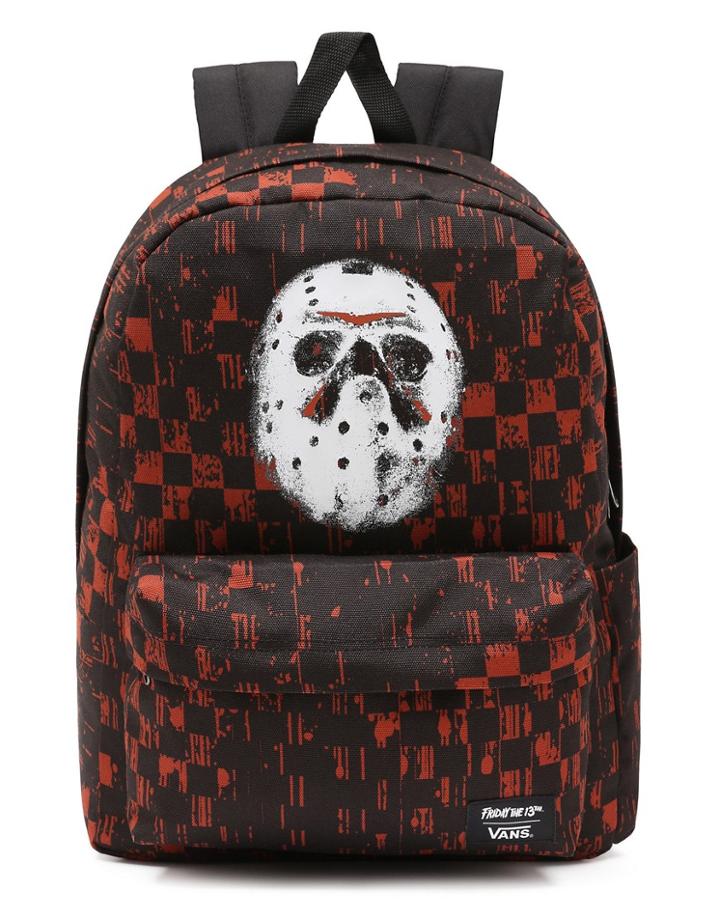 Vans X Friday The 13th Terror Old Skool Iiii Backpack In Black/red