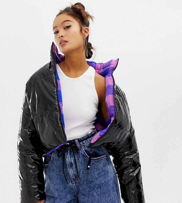 Collusion Reversible Puffer Jacket - Multi