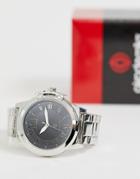 Akademiks Mens Bracelet Watch In Silver - Silver