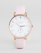 Ted Baker Te50310003 Olivia Leather Watch In Pink 40mm - Pink
