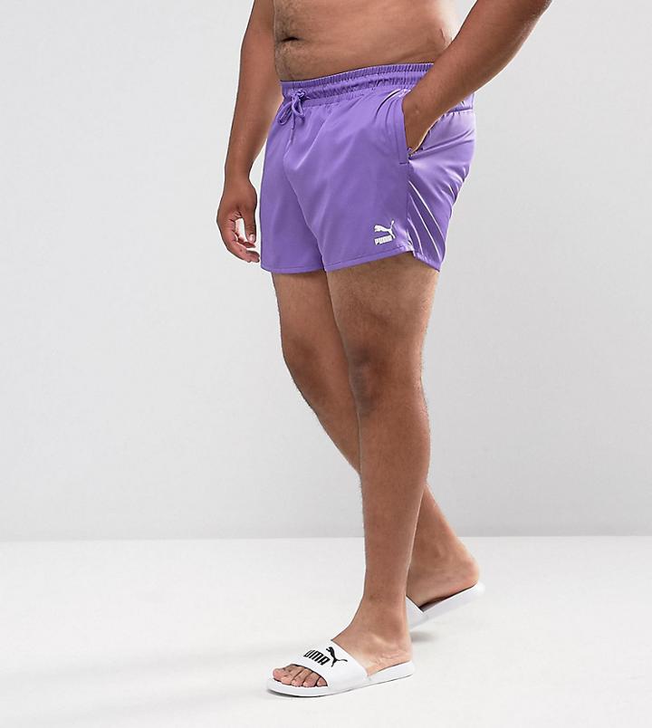 Puma Plus Retro Swim Shorts In Purple Exclusive To Asos 57659602 - Purple