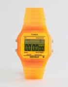 Timex Digital Watch In Orange - Orange