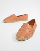 Aldo Leather Espadrilles - Tan