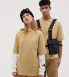 Collusion Unisex T-shirt In Tan - Brown
