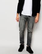 Lee Jeans Luke Stretch Skinny Fit Black Lead Washed Out - Black Lead