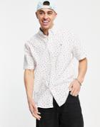 Tommy Hilfiger Tiny Palm Tree Short Sleeve Shirt-white